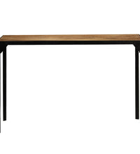 Esstisch Raues Massives Mangoholz und Stahl 120 cm