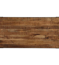 Esstisch Raues Massives Mangoholz und Stahl 120 cm