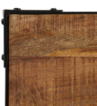 Esstisch Raues Massives Mangoholz und Stahl 120 cm