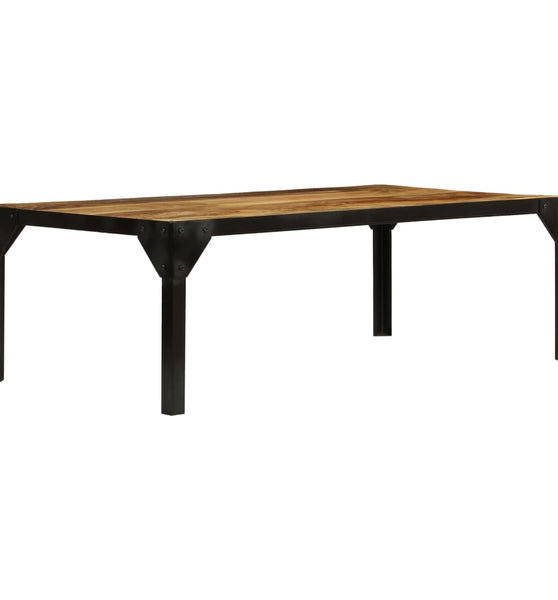 Couchtisch Raues Massives Mangoholz und Stahl 110 cm