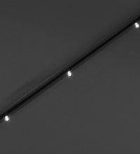 Sonnenschirm mit LED-Leuchten und Stahlmast 300 cm Anthrazit