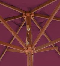 Sonnenschirm mit Holz-Mast 270 cm Bordeauxrot