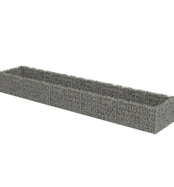 Gabionen-Hochbeet Verzinkter Stahl 450×90×50 cm