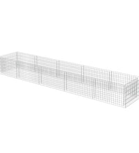 Gabionen-Hochbeet Verzinkter Stahl 450×90×50 cm