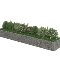 Gabionen-Hochbeet Verzinkter Stahl 450×90×50 cm