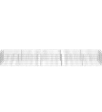Gabionen-Hochbeet Verzinkter Stahl 450×90×50 cm