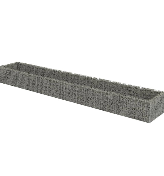 Gabionen-Hochbeet Verzinkter Stahl 540×90×50 cm