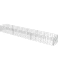 Gabionen-Hochbeet Verzinkter Stahl 540×90×50 cm