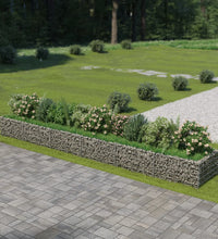Gabionen-Hochbeet Verzinkter Stahl 540×90×50 cm