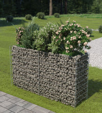 Gabionen-Hochbeet Verzinkter Stahl 180×50×100 cm