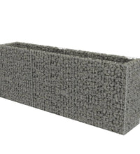 Gabionen-Hochbeet Verzinkter Stahl 270×50×100 cm