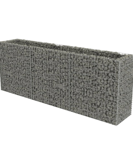 Gabionen-Hochbeet Verzinkter Stahl 270×50×100 cm