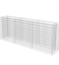 Gabionen-Hochbeet Verzinkter Stahl 270×50×100 cm