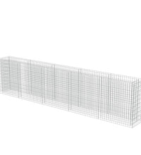 Gabionen-Hochbeet Verzinkter Stahl 450×50×100 cm