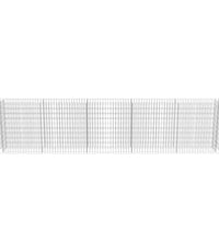 Gabionen-Hochbeet Verzinkter Stahl 450×50×100 cm