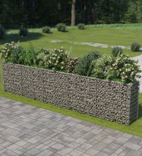 Gabionen-Hochbeet Verzinkter Stahl 450×50×100 cm