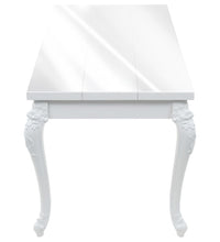 Esstisch 179x89x81 cm Hochglanz-Weiß