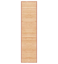 Teppich Bambus 80x300 cm Braun