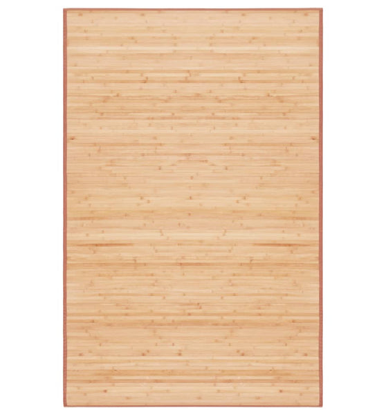 Teppich Bambus 100x160 cm Braun