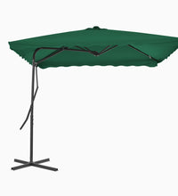 Sonnenschirm mit Stahl-Mast 250x250 cm Grün
