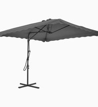 Sonnenschirm mit Stahl-Mast 250x250 cm Anthrazit