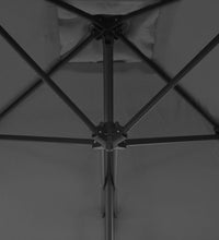 Sonnenschirm mit Stahl-Mast 250x250 cm Anthrazit
