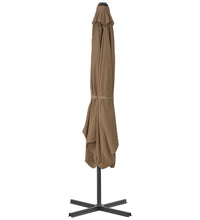 Sonnenschirm mit Stahl-Mast 250x250 cm Taupe