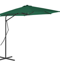 Sonnenschirm mit Stahl-Mast 300 cm Grün