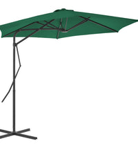 Sonnenschirm mit Stahl-Mast 300 cm Grün
