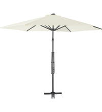 Sonnenschirm mit Stahl-Mast 300 cm Sandweiß