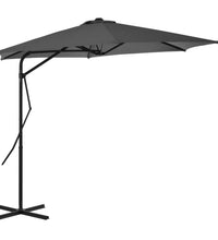 Sonnenschirm mit Stahl-Mast 300 cm Anthrazit