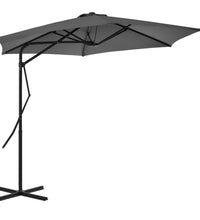 Sonnenschirm mit Stahl-Mast 300 cm Anthrazit