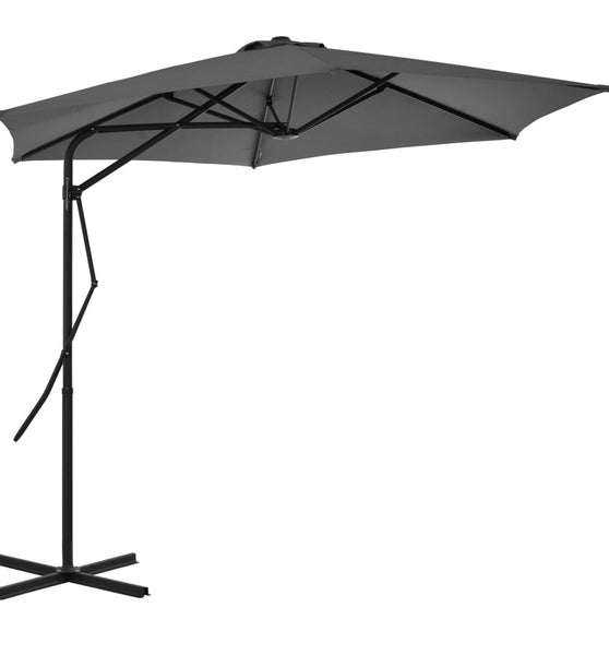 Sonnenschirm mit Stahl-Mast 300 cm Anthrazit