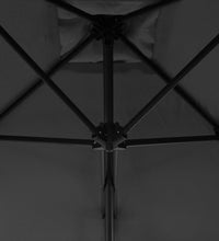 Sonnenschirm mit Stahl-Mast 300 cm Anthrazit