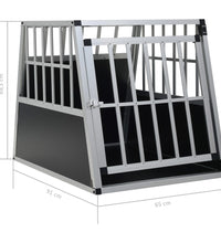Hundetransportbox mit Einzeltür 65 x 91 x 69,5 cm
