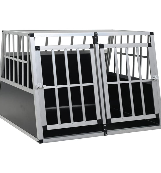 Hundetransportbox mit Doppeltür 94 x 88 x 69 cm