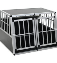 Hundetransportbox mit Doppeltür 94 x 88 x 69 cm