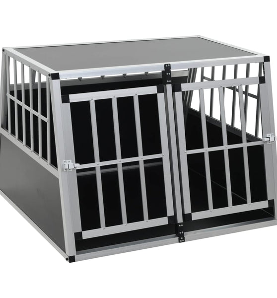 Hundetransportbox mit Doppeltür 94 x 88 x 69 cm
