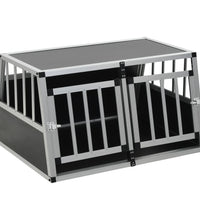 Hundetransportbox mit Doppeltür 89 x 69 x 50 cm