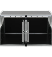 Hundetransportbox mit Doppeltür 89 x 69 x 50 cm
