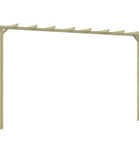 Garten-Pergola Kiefernholz Imprägniert 360x200x60 cm