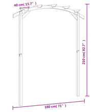 Garten-Pergola Kiefernholz Imprägniert 180x210x40 cm