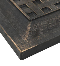 Sonnenschirmfuß Quadratisch 12 kg Bronzefarben Polyharz