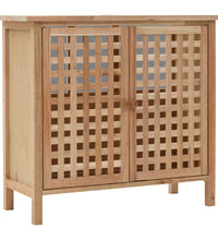 Waschbeckenunterschrank Massivholz Walnuss 66x29x61 cm