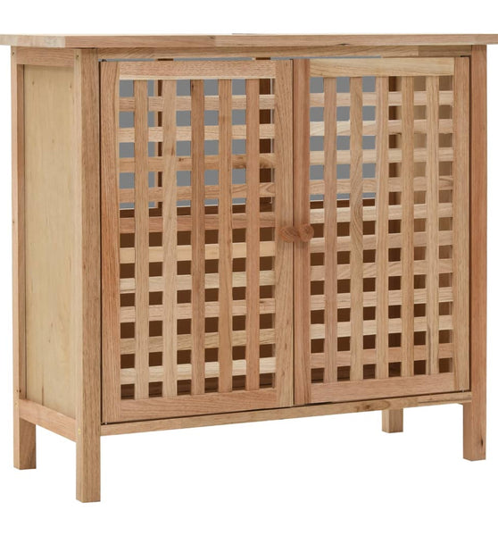 Waschbeckenunterschrank Massivholz Walnuss 66x29x61 cm