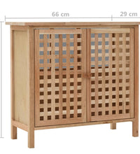 Waschbeckenunterschrank Walnuss Massivholz 66x29x61 cm