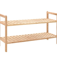 Schuhregal Walnussholz Massiv 69x26x40 cm