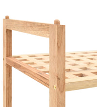 Schuhregal Walnussholz Massiv 69x26x40 cm