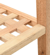 Schuhregal Walnussholz Massiv 69x26x40 cm