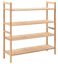 Schuhregal Walnussholz Massiv 69x26x81 cm